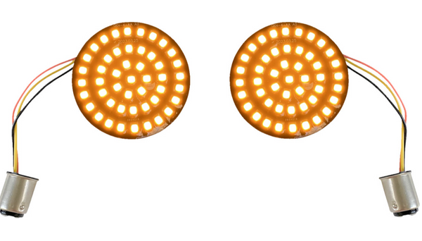 Custom Dynamics Genesis® 4 Solid Amber Front Turn Signal Insert - LED - 1157