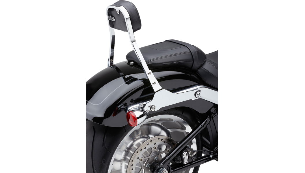 Cobra USA Backrest Kit - 11" - Chrome - Softail