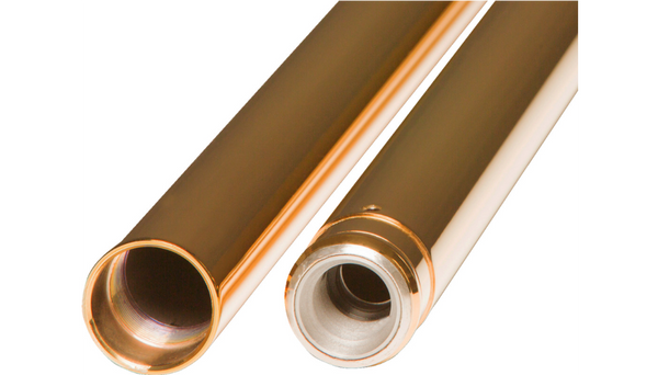 CUSTOM CYCLE ENGINEERING Fork Tubes - 39 mm - 26.25" - Gold