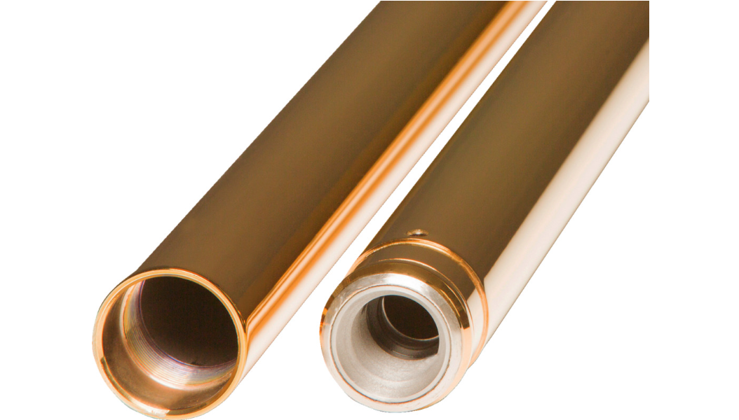 CUSTOM CYCLE ENGINEERING Fork Tubes - 39 mm - 26.25" - Gold