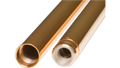 CUSTOM CYCLE ENGINEERING Fork Tubes - 39 mm - 26.25" - Gold