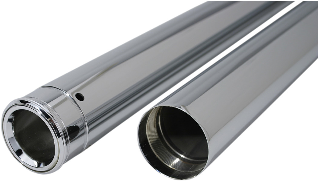 CUSTOM CYCLE ENGINEERING Fork Tubes - 39 mm - 33.50" - Ultra Chrome