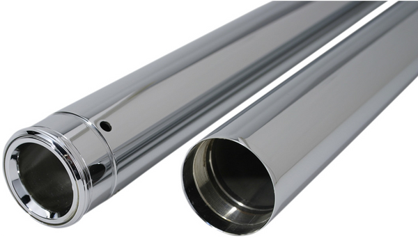 CUSTOM CYCLE ENGINEERING Fork Tubes - 39 mm - 24.25" - Ultra Chrome