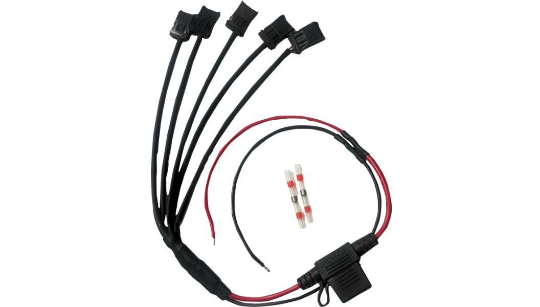 Custom Dynamics Shark Demon® Fog Light Wire Harness - Multi-Light 5-to-1