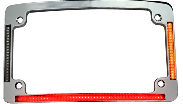 Custom Dynamics License Plate Frame - LED - Chrome