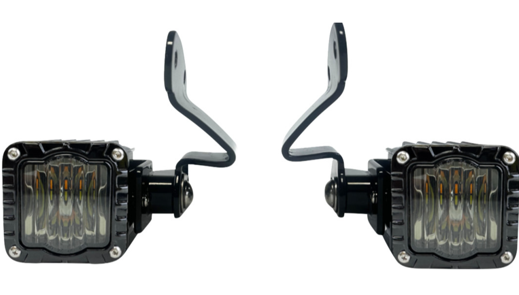 Custom Dynamics Front Turn Signals - Shark Demon® - LED - Amber/White - Smoke