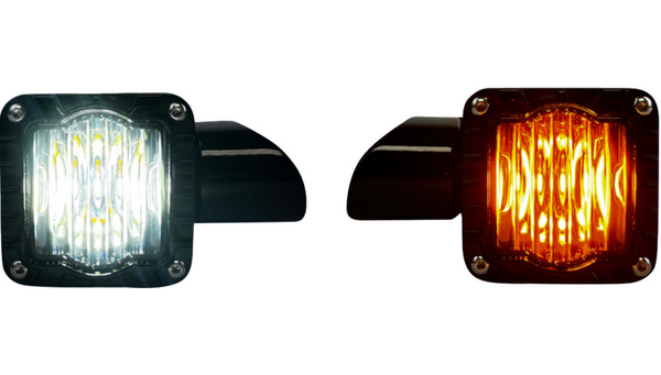 Custom Dynamics Shark Demon™ High-Performance LED Front Turn Signals - Smoke Lens
