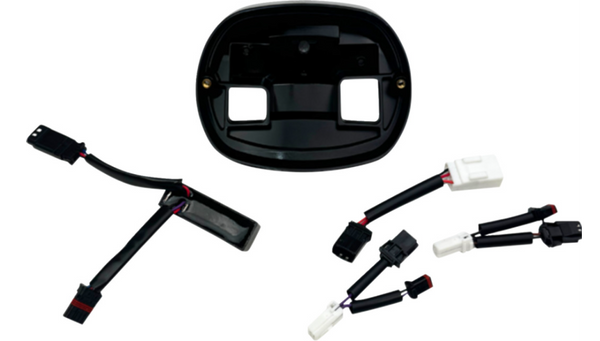 Custom Dynamics Taillight Base Plate - Black - FLHC/FXLRS/FXLRST
