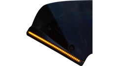 Custom Dynamics Windshield Trim - LED - Turn Signal - Black - Smoke Lens