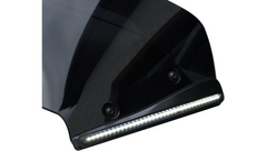 Custom Dynamics Windshield Trim - LED - Turn Signal - Black - Smoke Lens