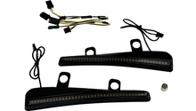 Custom Dynamics Windshield Trim - LED - Turn Signal - Black - Smoke Lens