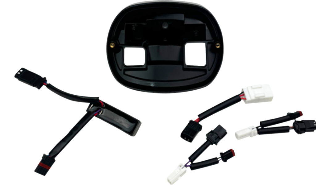 Custom Dynamics Taillight Base Plate - Black - FLHC/FXLRS/FXLRST