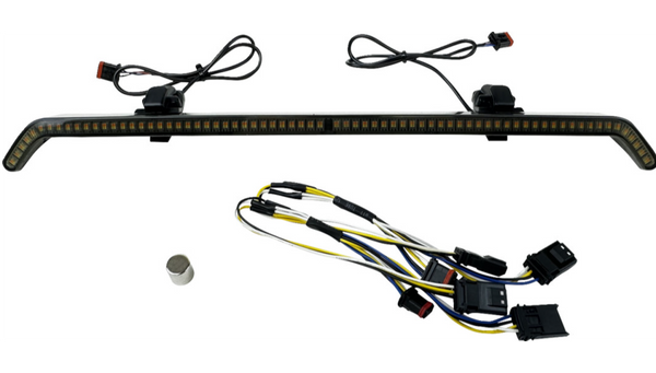 Custom Dynamics Fairing Vent - Turn Signals - Black - Smoke Lens