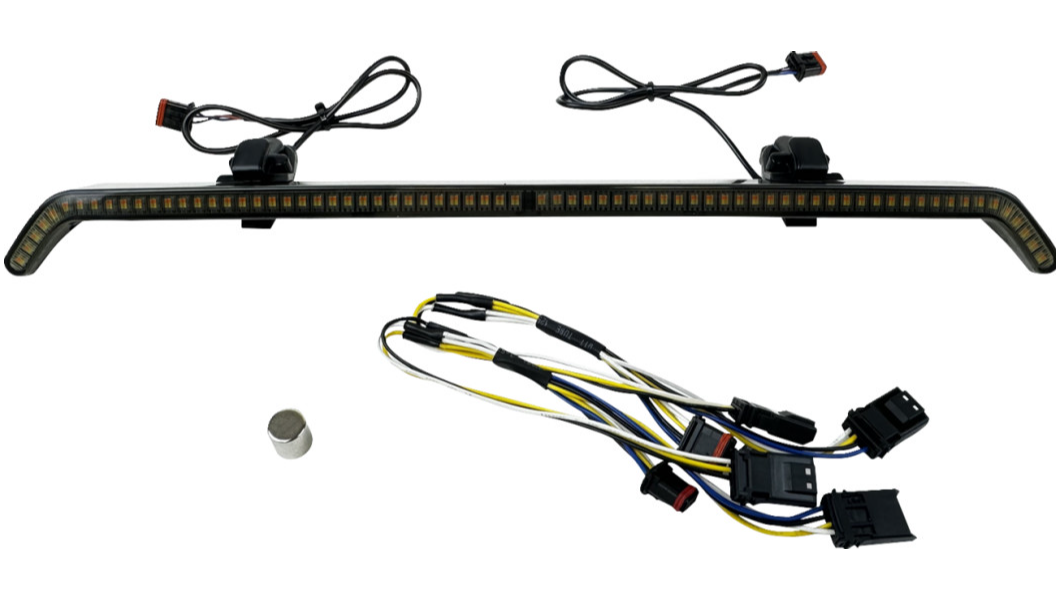 Custom Dynamics Fairing Vent - Turn Signals - Black - Smoke Lens