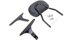 Cobra USA Round Sissy Bar - Standard - Black - Softail