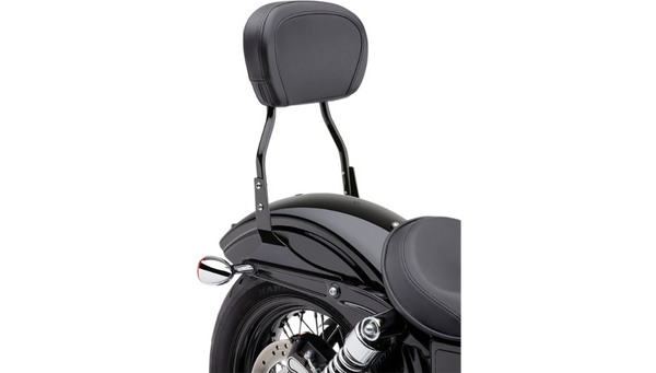 Cobra USA Round Sissy Bar - Standard - Black - Softail