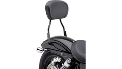Cobra USA Round Sissy Bar - Standard - Black - Softail