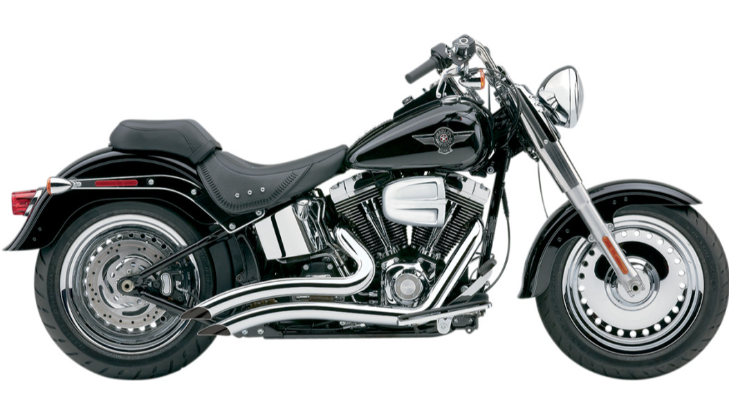 Cobra USA Speedster Swept Short Exhaust - Chrome - '07-'11 Softail