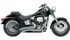 Cobra USA Speedster Swept Short Exhaust - Chrome - '07-'11 Softail