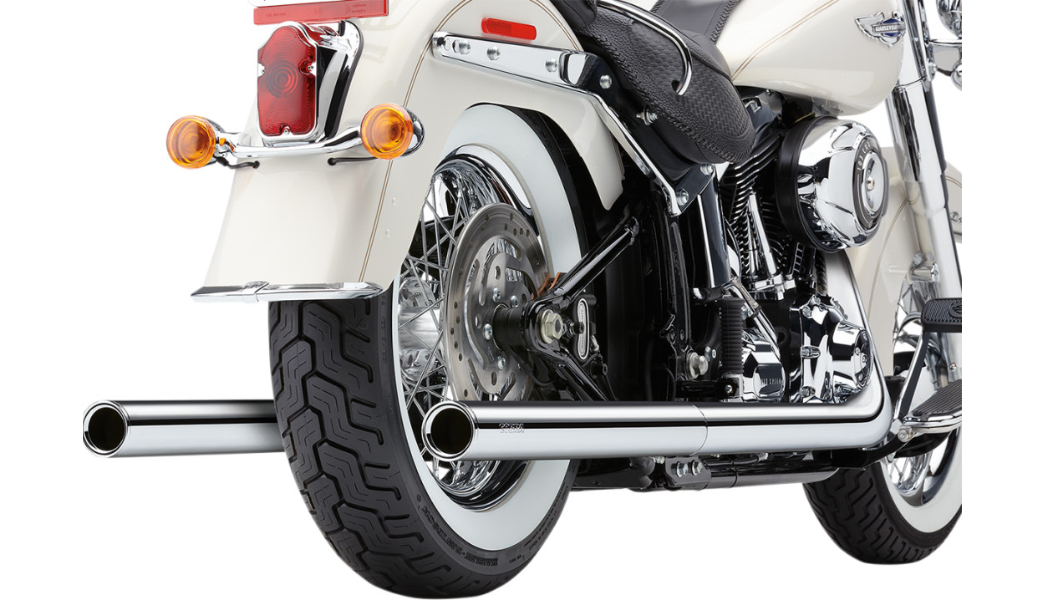Cobra USA Bad Hombre Dual Exhaust System - Billet Tip - '12-'17 Softail