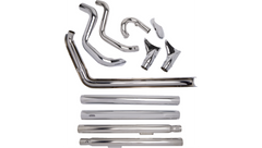 Cobra USA Bad Hombre Dual Exhaust System - Fishtail - '12-'17 Softail