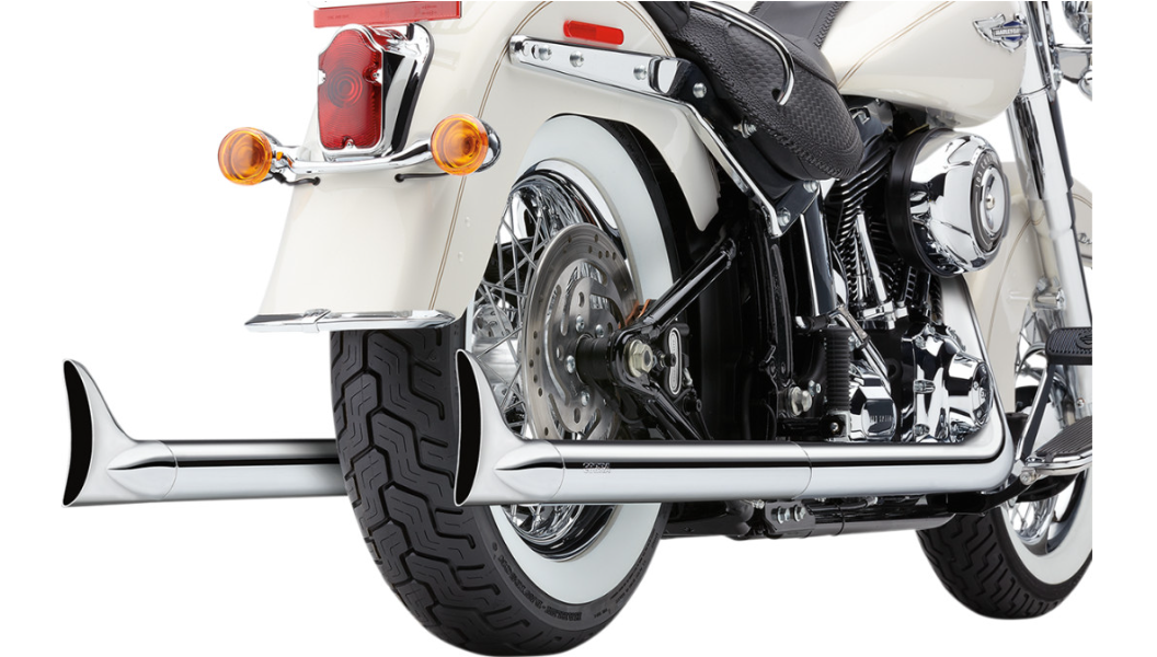 Cobra USA Bad Hombre Dual Exhaust System - Fishtail - '12-'17 Softail