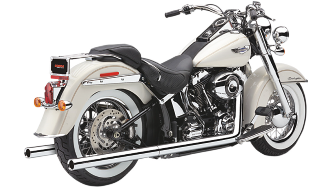 Cobra USA Bad Hombre Dual Exhaust System - Billet Tip - '97-'06 Softail