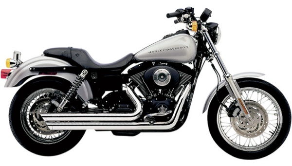Cobra USA Speedster Slashdown Exhaust - Chrome - '91-'05 Dyna