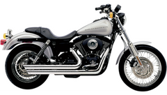 Cobra USA Speedster Slashdown Exhaust - Chrome - '91-'05 Dyna
