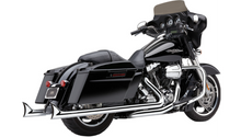 Cobra USA Dual Speedster Exhaust - Chrome - Fishtail - FLH/FLT 17-24