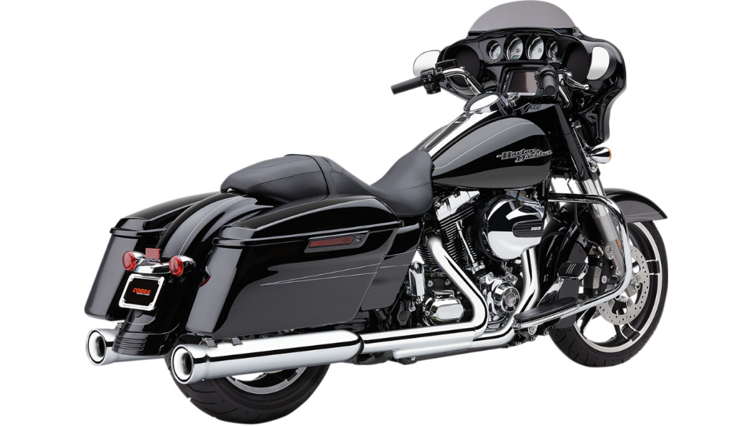 Cobra USA Neighbor Hater Mufflers for '95-'16 Bagger - Chrome