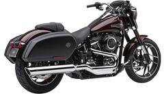 Cobra USA 909 Twin Muffler for FLSB - Chrome - FLSB 18-25