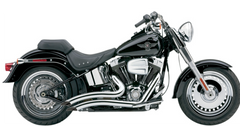 Cobra USA Speedster Swept Short Exhaust - Chrome - '86-'06 Softail