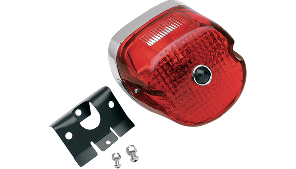 Drag Specialties Taillight - Laydown/Blue Dot - Harley Davidson