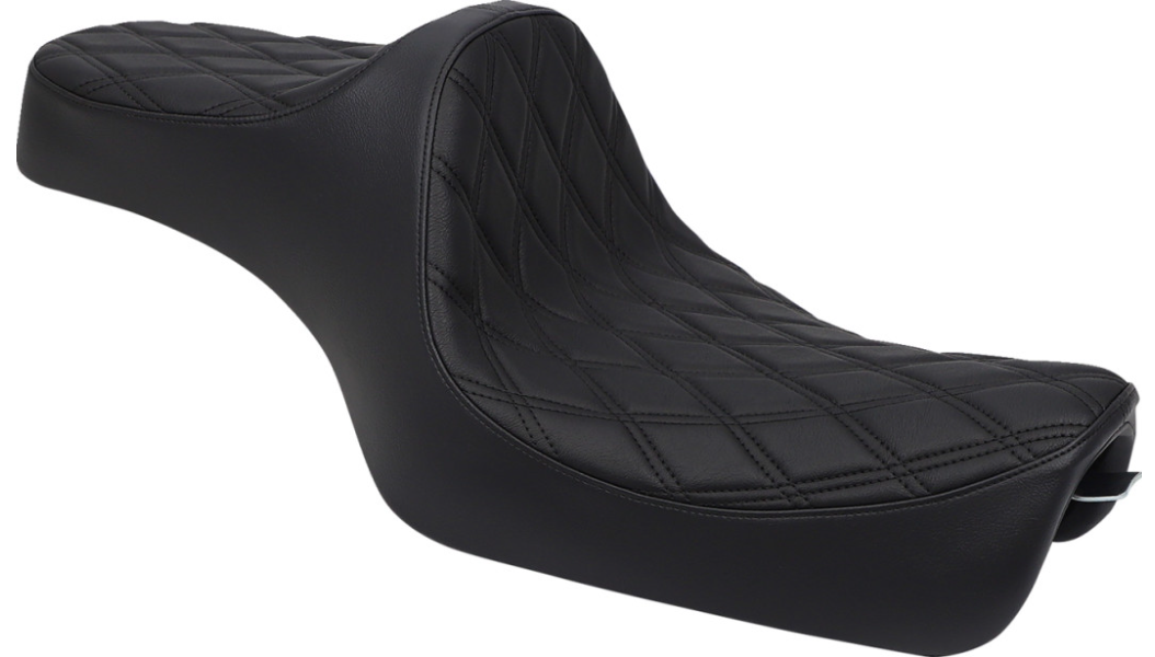 Drag Specialties Predator III Seat - Double Diamond - Black Stitching - 'XL 04-'22