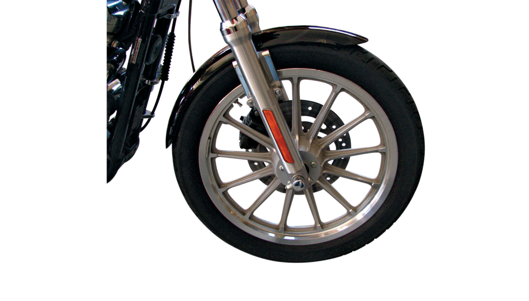Drag Specialties XLX-Style Front Fender with Chrome Side Braces - Steel