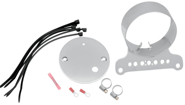 Drag Specialties Single Gauge Bracket - Chrome
