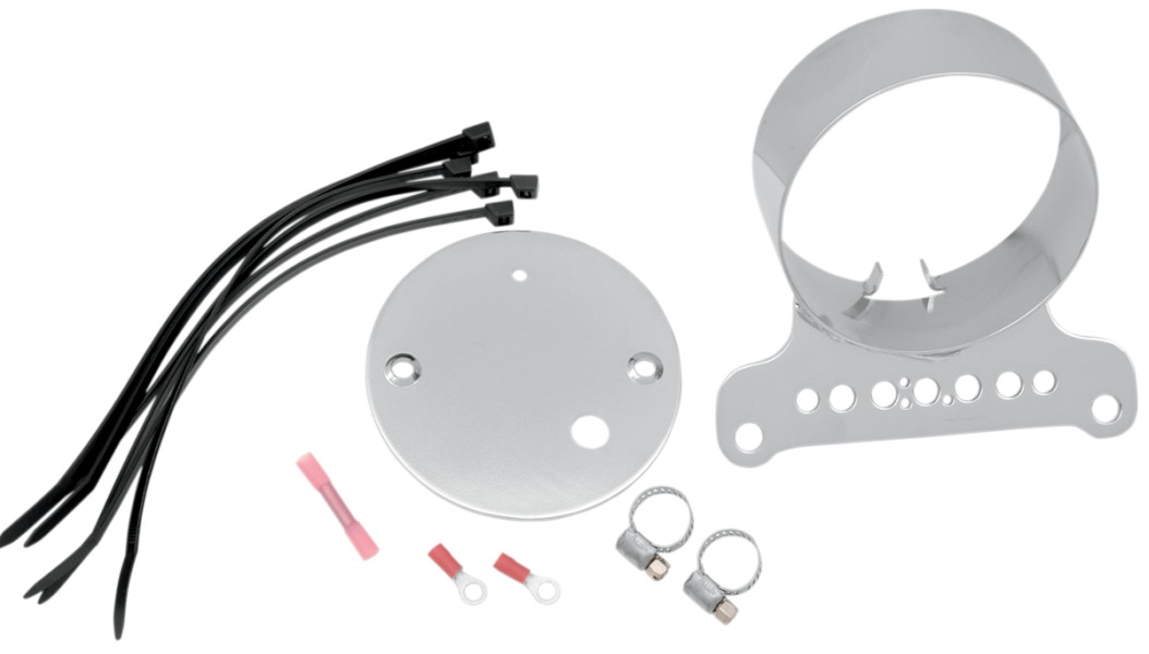 Drag Specialties Single Gauge Bracket - Chrome