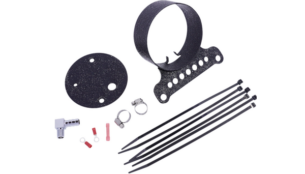 Drag Specialties Single Gauge Bracket - Wrinkle Black