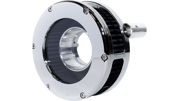 Feuling Parts BA Slim Air Cleaner Kit - Chrome/Clear - Black Filter - '08-'17 Twin Cam