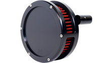 Feuling Parts BA Slim Air Cleaner Kit - Black - Red Filter - '93-'99 EVO Big Twin