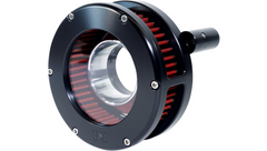 Feuling Parts BA Slim Air Cleaner Kit - Black/Clear - Red Filter - '93-'99 EVO Big Twin