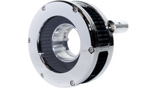 Feuling Parts BA Slim Air Cleaner Kit - Chrome/Clear - Black Filter - Twin Cam