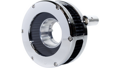 Feuling Parts BA Slim Air Cleaner Kit - Chrome/Clear - Black Filter - Twin Cam