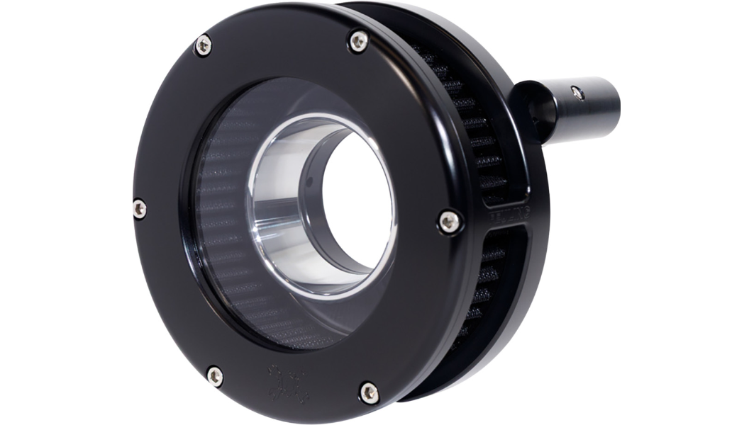 Feuling Parts BA Slim Air Cleaner Kit - Black/Clear - Black Filter - '08-'17 Twin Cam