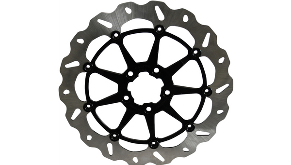 GBRAKES Wave® Rotor - Machined Black - 13" - Narrow Band