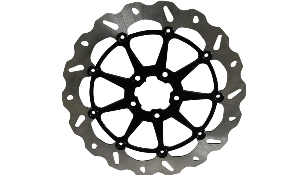 GBRAKES Wave® Rotor - Machined Black - 13" - Narrow Band