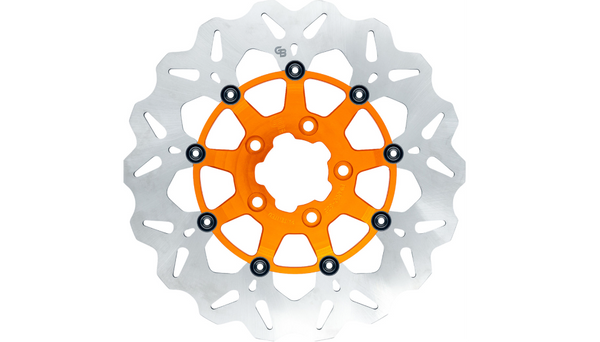 GBRAKES Brake Rotor - Rear - Orange
