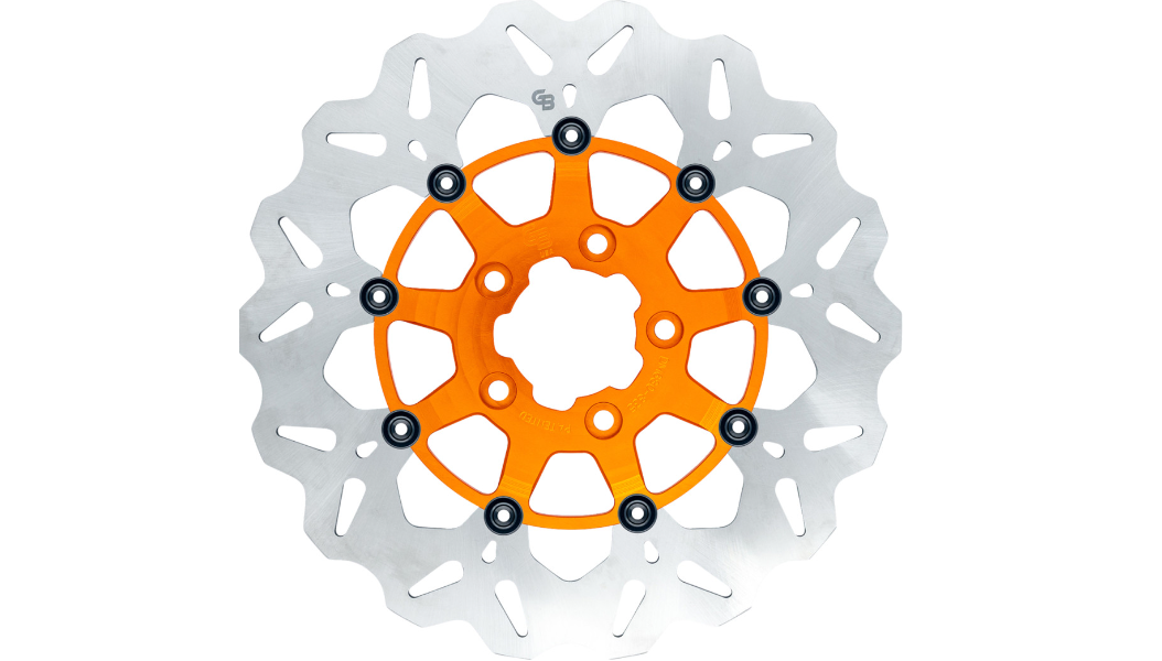 GBRAKES Brake Rotor - Rear - Orange