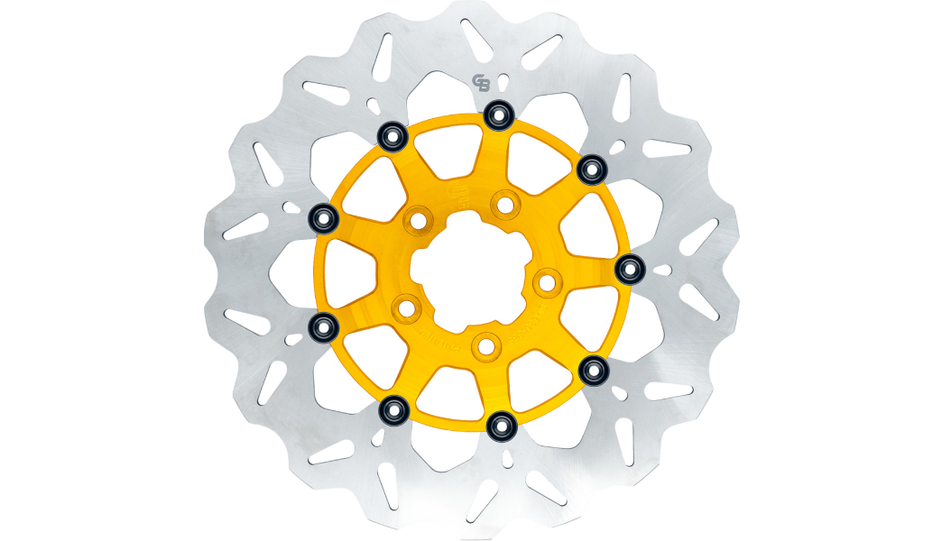 GBRAKES Oversize Wave® Brake Rotor - Front - 12.5" - Gold
